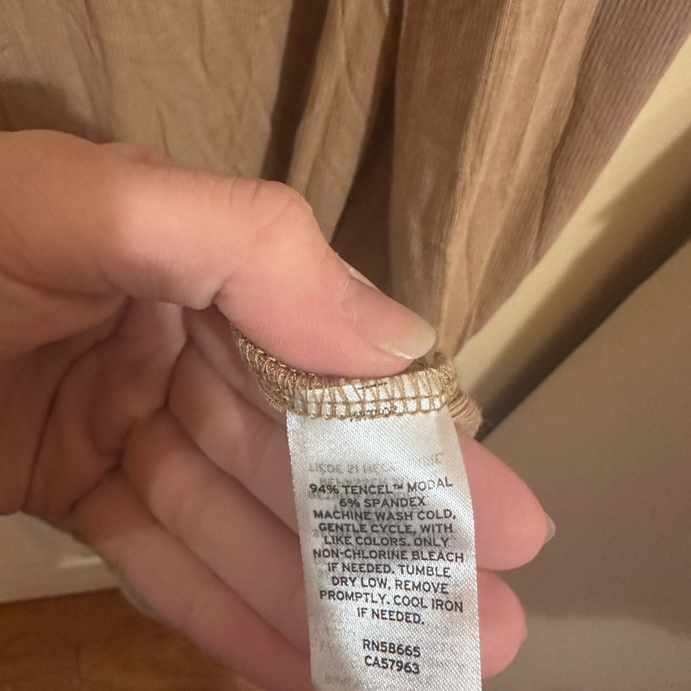 Nordstrom Tan Ribbed Cardigan - Picture 3 of 3
